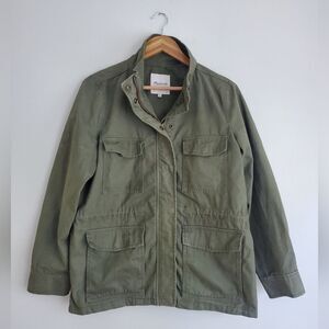 Madewell olive green surplus fatigue cargo jacket lightweight size small